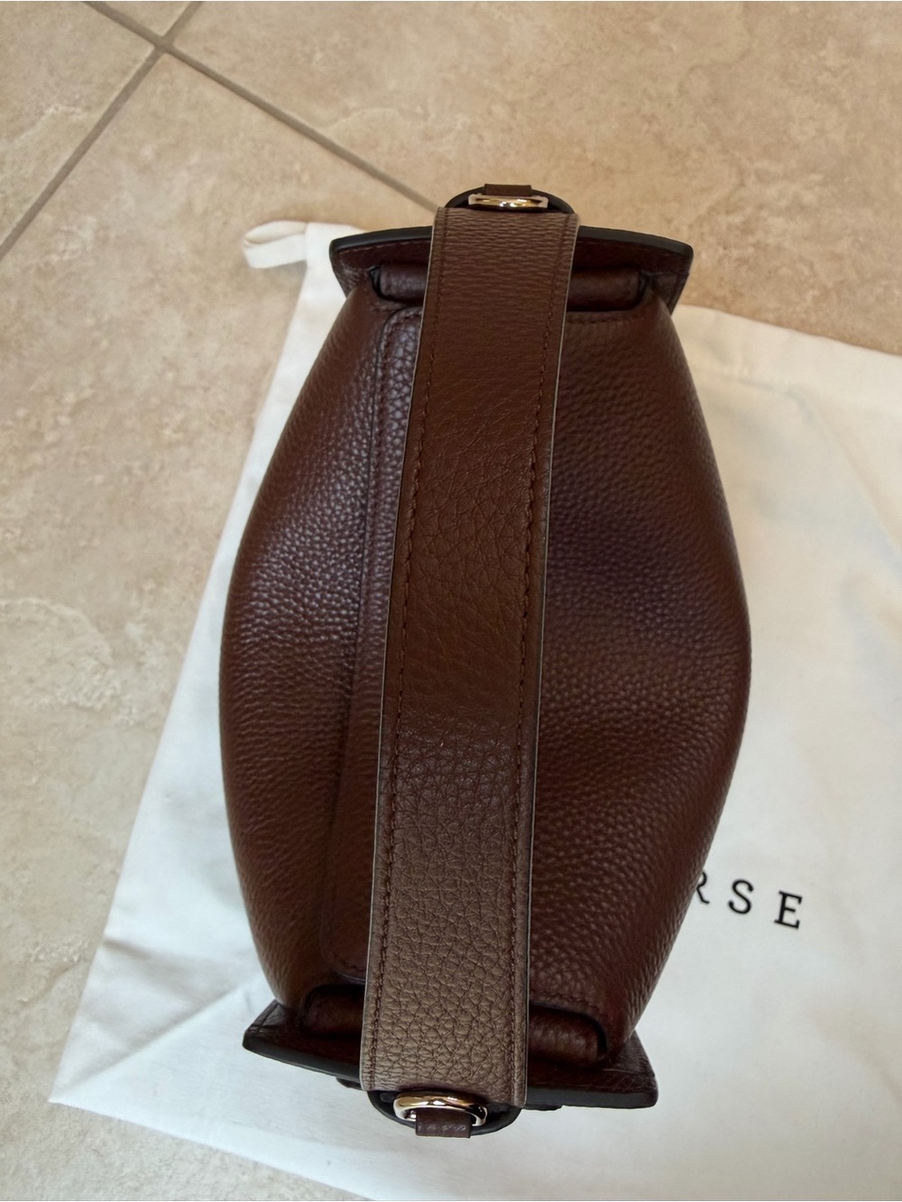 The Horse Clementine Bag Coffee Pebbled Leather - Picture 5 of 12